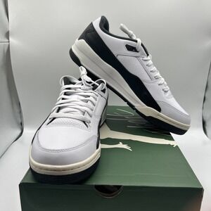 NEW Men's Jordan Flight Court Shoes, White Black Sail, SZ: 11 M, (NIB)
